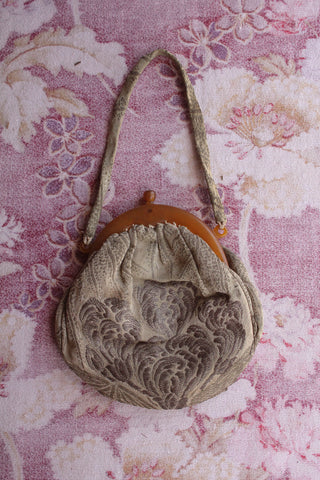 French Brocade Market Purse