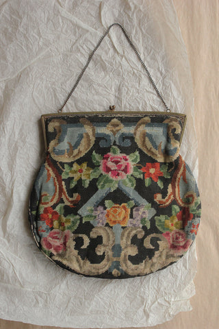 A Beautiful Bloomsburyesque Needlepoint Bag