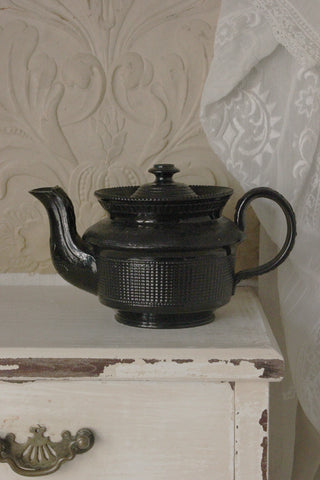 Beautiful Antique Basalt Teapot - No.1