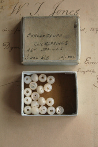Box of Old Glass Beads