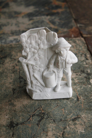 Bisque Victorian Posy Vase