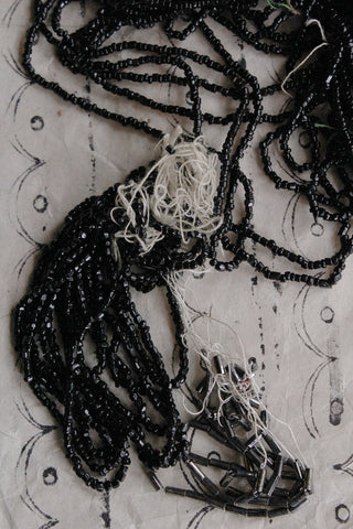 Old Reclaimed Twenties Dress Glass Beads