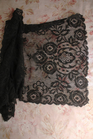 Black Lace Table Panel/Runner