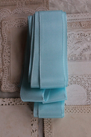 Vintage Soft Milliners Ribbon - Patisserie Blue