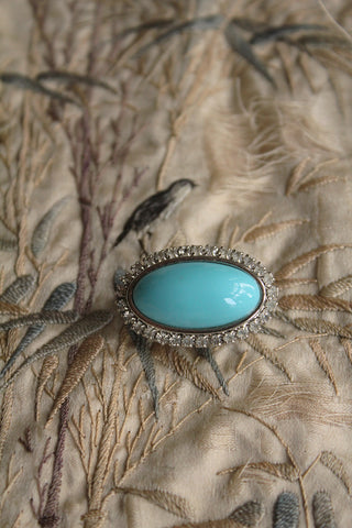 Vintage Turquoise Brooch