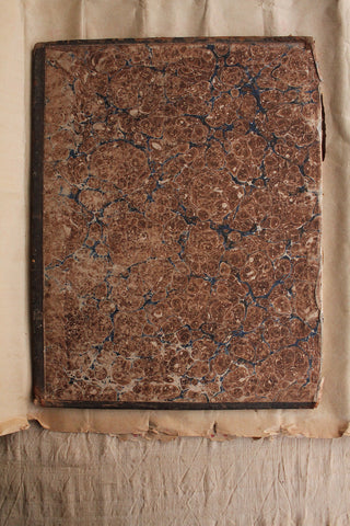 Very Old Worn Large Marbled Book Board - Attic 2