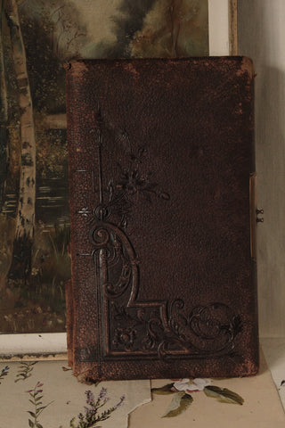 Reclaimed Old Embossed Book Cover