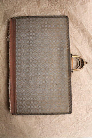 Old Victorian Reclaimed Book Cover With Silk Liner
