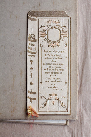 Old Rare Perfectly Imperfect Reclaimed Book Cover - Marble
