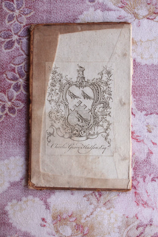 Old Book Cover with Label