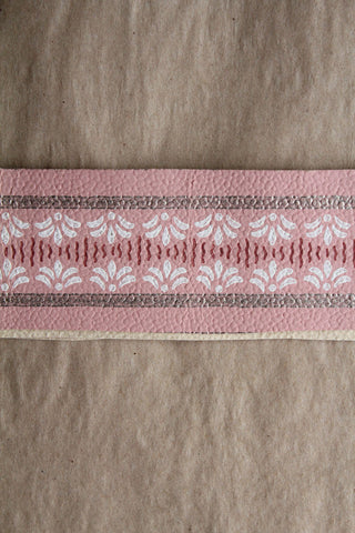 Old Hand Printed Wallpaper Panel - No.3