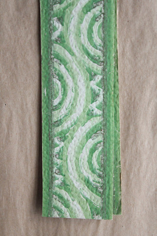 Old Hand Printed Wallpaper Panel - No.3