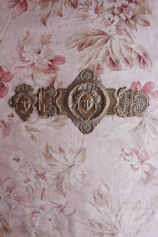 Old Cast Mascaron Brass Hinged Decorative