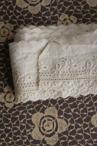 Floral Broderie Edging
