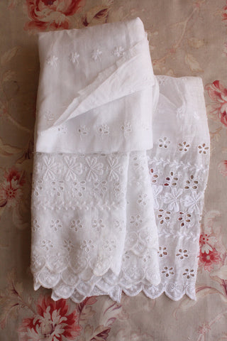 Reclaimed Old Broderie Embroidered Edging