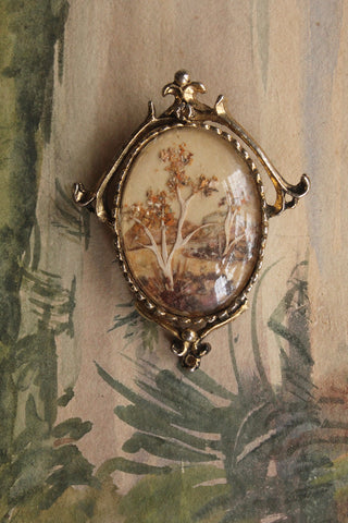 Detailed Intricate Collage Brooch