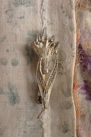 Old Marcasite Brooch - Precious Flower
