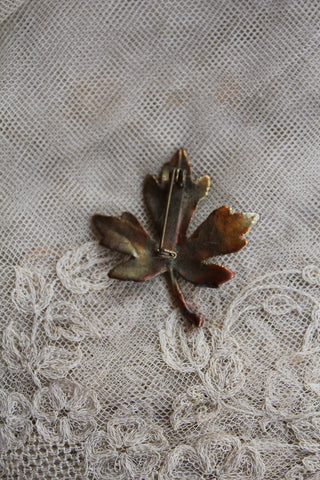 Vintage Leaf Brooch