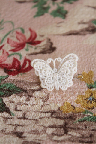 Little Vintage Lace Butterfly Brooch