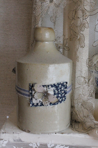 Large Earthenware Domestic Pottery With A Butterfly Tie