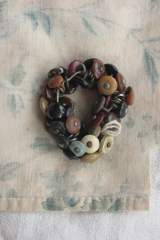 Collection of Worn Glass Glove Buttons