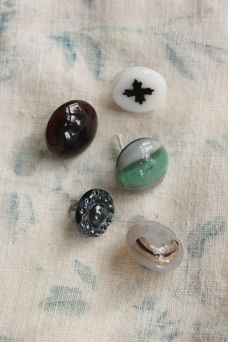 Assortment of Old Glass Buttons - Collection 1