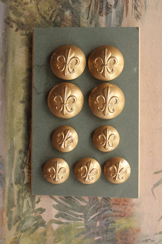 Military Fleur de Lys Buttons