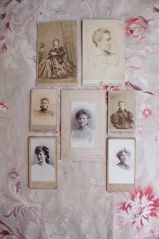 Collections of Old Cabinet Photographs -  Portraits