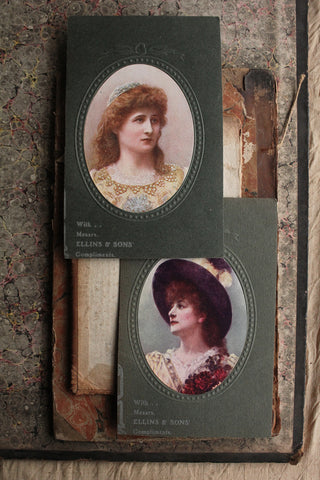Old Collectable Compliment Cards - Portraits