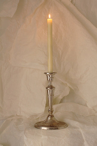 Beautiful Tall Candlestick & Candle