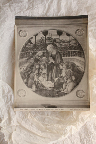 Antique Gelatin Silver Print/Photograph - Botticelli