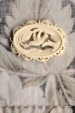 Victorian Carved Dove Decorative