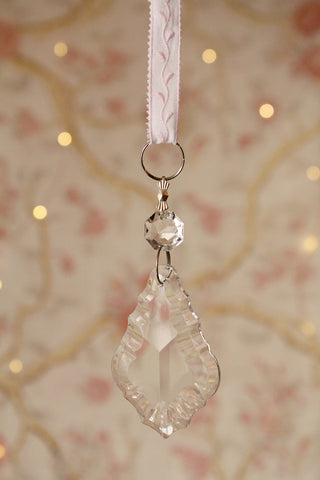 Beautiful Cut Glass Chandelier Decoration With Broderie Hanger