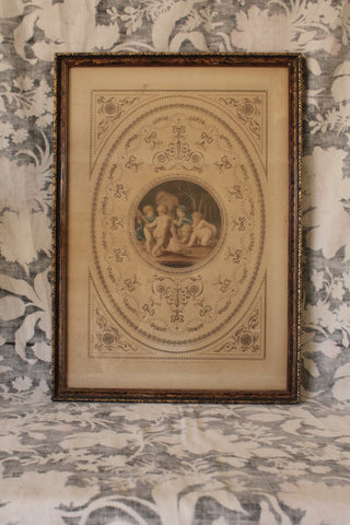 Beautiful Framed Antique Engraving
