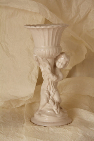 Vintage Cherub Vase