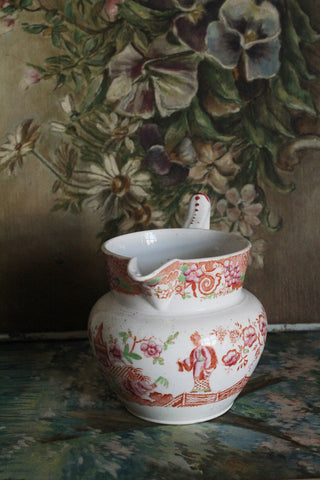 Exquisite Old Hand Painted Water Pitcher