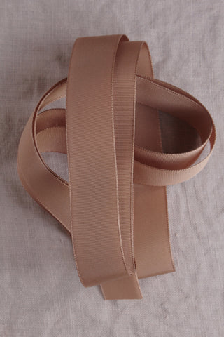 Vintage Milliner's Ribbon -  Cinnamon Cream