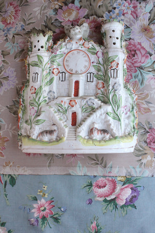 Staffordshire Pottery - Floral Clock Tower