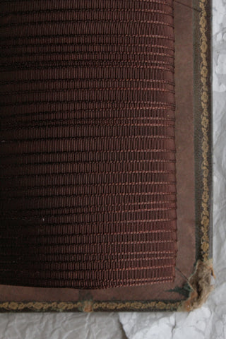 Vintage Milliner's Ribbon - Burnt Umber