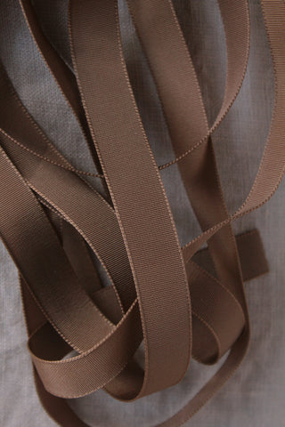 Vintage Milliner's Ribbon -  Coffee Caramel