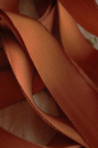 Vintage Milliner's Ribbon - Copper Gold