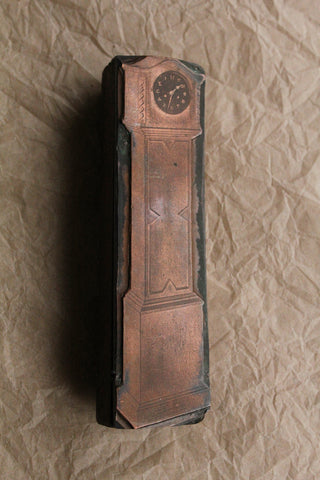 Grandmother Clock Copperplate Block