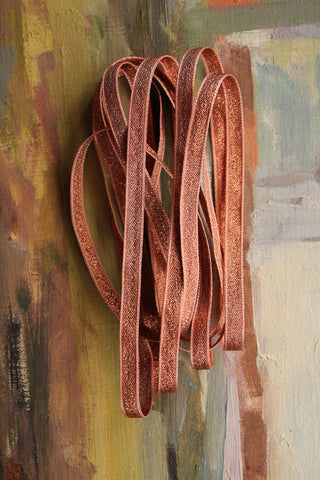 Lustre Ribbon - Copper - 0.7cm