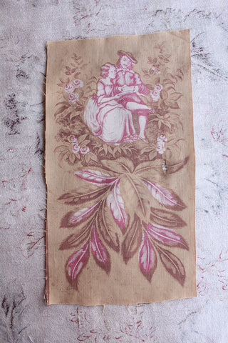 Old Cotton Panel - Courting Couple