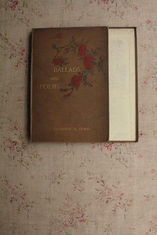 Old Reclaimed Book Cover - Ballads and Poems