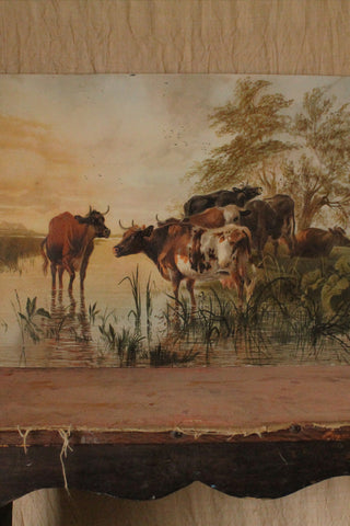 Watercolour & Block Print - The Herd