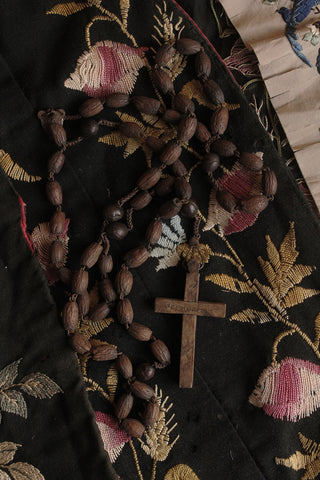 Wooden Beaded Cross