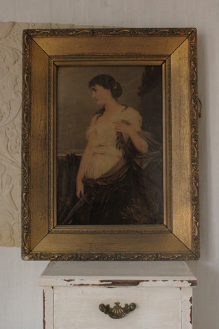Beautiful Old Crystoleum Portrait