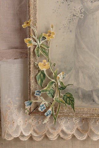 Precious Hand Painted Flowers - Forget me Nots and Buttercups