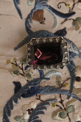 Cut Glass Brooch